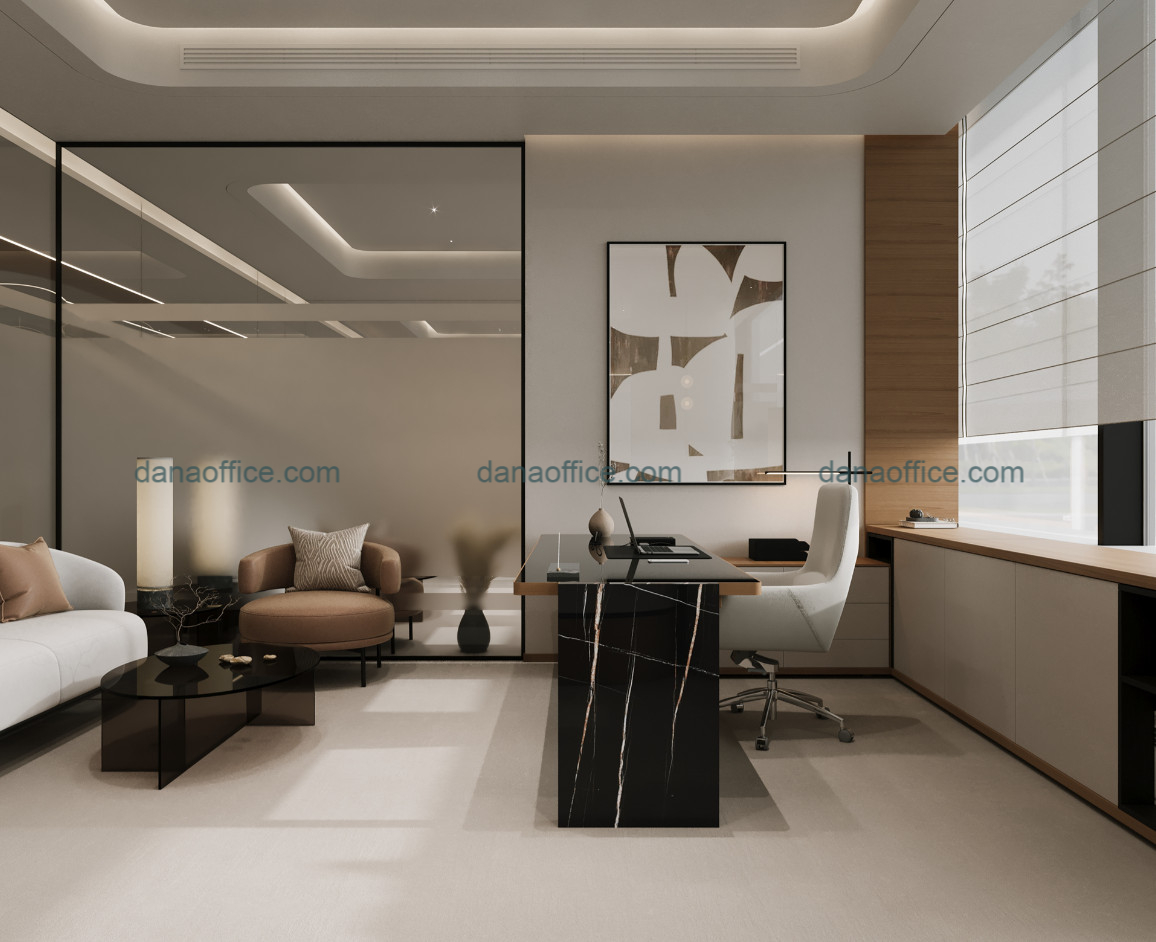 Thiết kế nội thất office cấp quản lý
