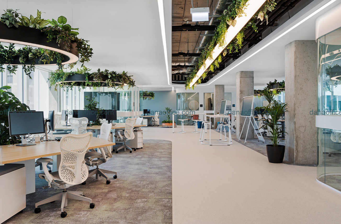 Thiết kế nội thất văn phòng giao dịch mở