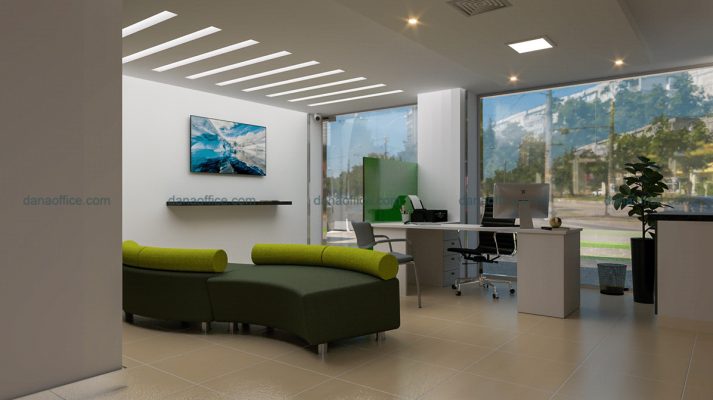 Thiết kế thi công sảnh văn phòng hiện đại, cao cấp