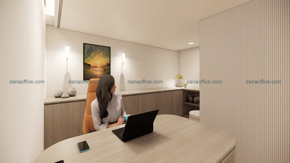 Thiết kế văn phòng làm việc nhỏ gọn, hiện đại